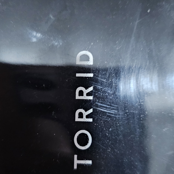 Torrid's black crisscross jelly heel. 13w offers welcome. - Picture 3 of 4